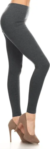 Vista 67 de Leggings Depot NCL27 pantalones capri para yoga de algodón premium suave Negro