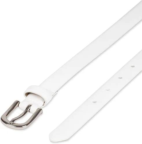 Vista 4 de Tienda Essentials Cinturón con borde de plumas delgadas para mujer