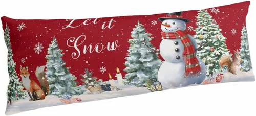 Vista 8 de Fundas de almohada de invierno con copos de nieve de tamaño estándar, 2 paquetes de fundas de almohada suaves para cama, fundas de almohada lumbar