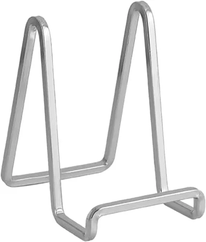 Vista 15 de Soporte de Caballete Porta Platos para Exhibición - Soportes de Platos de Metal de 4.5 Pulgadas para Exhibición - Soporte de Mesa para Fotos