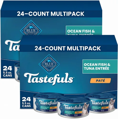 Vista 27 de Blue Buffalo Tastefuls Beef Paté Wet Cat Food, 5.5 oz, 24 ct