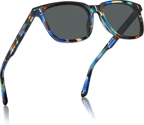 Vista 66 de Carfia Chic - Lentes de sol polarizados para mujer, protección UV400, marco de acetato pulido a mano