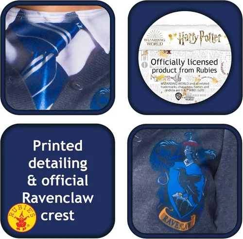 Vista 3 de Rubie s traje de Harry Potter parte superior Ravenclaw pequeño