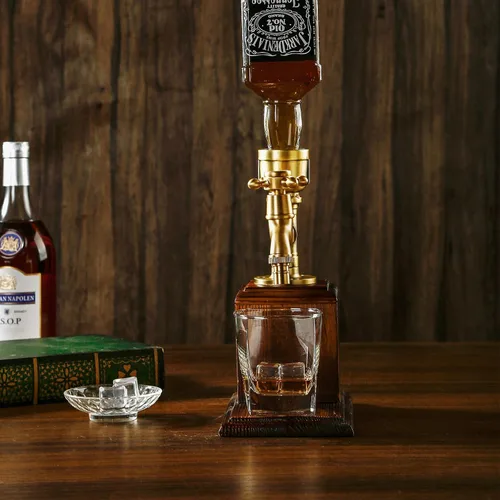 Vista 3 de Dispensador de bebidas Vida Brillante para fiestas, accesorios de bar, regalos para amantes del vino, decoración de cueva de whisky para marido