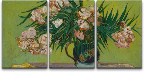 Vista 123 de wall26 Lienzo enmarcado para pared, juego de arte con flores de almendra de Vincent Van Gogh, naturaleza, ilustraciones de área silvestre, bellas