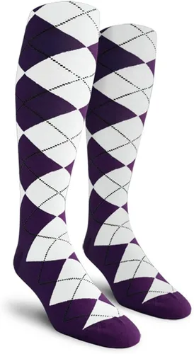 Vista 34 de Golf Knickers Calcetines Coloridos de Algodón Argyle hasta la Rodilla para Hombres, Mujeres y Jóvenes (AA-ZZ)