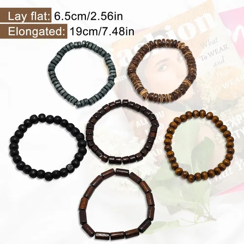 Vista 5 de Pulsera Gótica Ajustable de Cuero Trenzado Punk Multicapa de Estilo Grunge, Conjunto de Pulseras Emo con Brazalete de Metal, Envoltura