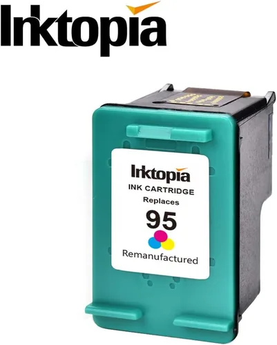 Vista 5 de Inktopia Cartucho de tinta remanufacturado de repuesto para HP 94 y HP 95 C9354BN C8765WN C8766WN para impresora Officejet 150 100 H470 9800 7310