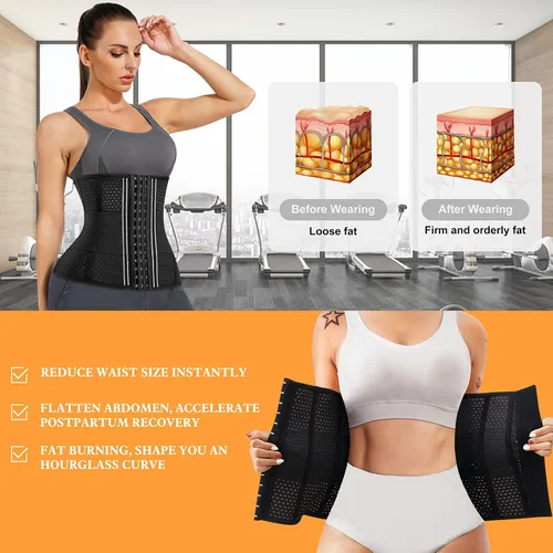Vista 2 de RDSIANE Mujeres Cintura Entrenador Shapewear Control Cinturón Cintura Cincher Cuerpo Shaper Deporte Entrenamiento Faja Underbust Corsé