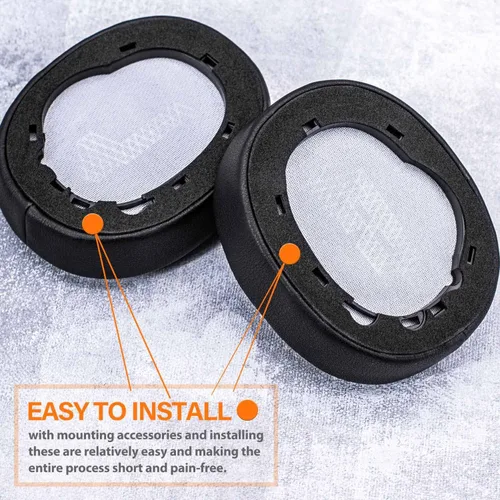 Vista 5 de Live 650 BTNC E65BTNC - Almohadillas de repuesto compatibles con JBL E65 E65BTNC/ Duet NC/Live 650BTNC/Live 660 BTNC Headphones I de repuesto