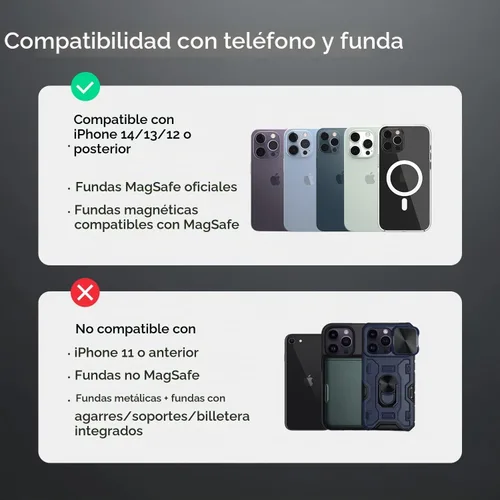 Vista 2 de iOttie Terus MagSafe - Soporte de monitor compatible con Tesla Model 3 y Model Y. Compatible con iPhones MagSafe, incluyendo iPhone