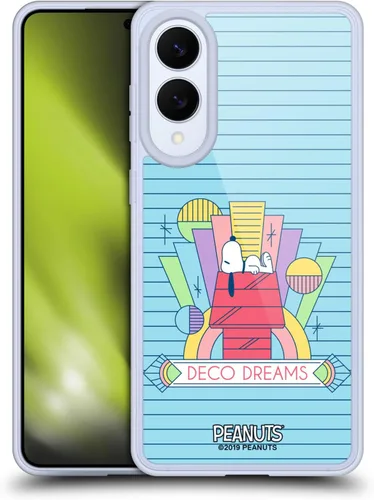 Vista 262 de Head Case Designs Snoopy Deco Dreams - Funda de gel con licencia oficial de Peanuts Blue Pattern [protección de grado militar] compatible con Google
