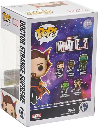 Vista 4 de Funko POP Marvel: ¿Qué pasaría si? Doctor Strange Supreme, brilla en la oscuridad edición exclusiva de Amazon