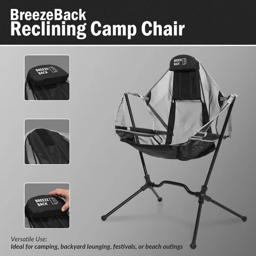 Vista 3 de Silla de campamento reclinable