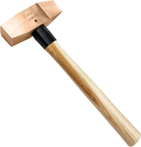 Vista 8 de WEDO Martillo de corte sin chispas, martillo cruzado Peen, martillo de chapa, martillo de ingenieros de maquinista, martillo de ajuste, longitud