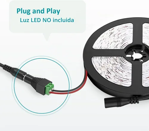 Vista 5 de Adaptador de fuente de alimentación de 12V 5A Cargador AC 100-240V a DC 12V 3A 2A Cable de alimentación