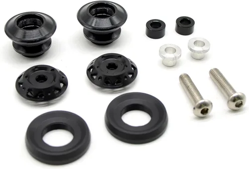 Vista 9 de Carretes de basculante para motocicleta, tornillos deslizantes para Kawasaki VERSYS 1000 Z800 Z 1000SX Z800 Z 1000SX Z250 Anticaída Marco Negro