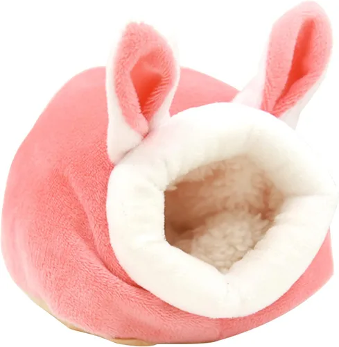 Vista 14 de Cama de conejillo de indias, acogedoras casas de conejos y escondites de conejos, ropa de cama lavable de forro polar para dormir, casa cálida
