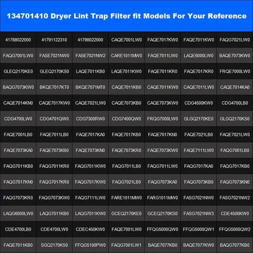 Vista 7 de Filtro de trampa de pelusa 134701410 apto para secadora de ropa Frigi-daire por Romalon Replaces 134701420 1512169 Ap4432579 Ps2363394 Eap2363394