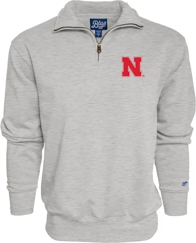 Vista 7 de Blue 84 Sudadera con cremallera de un cuarto para hombre de la NCAA