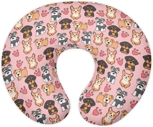 Vista 31 de Funda de almohada de alimentación de ajolote azul, funda de almohada de lactancia materna con margaritas para niñas recién nacidas, funda