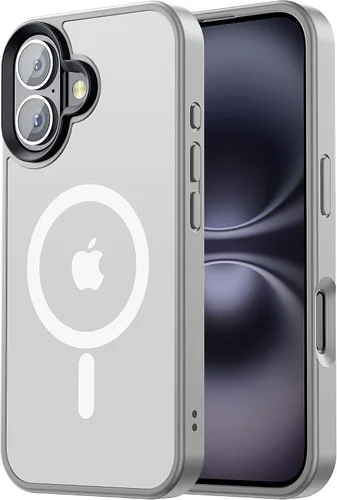 Vista 79 de Tigowos Funda Magnética para iPhone Air Compatible con MagSafe Resistente a Caídas de 16 Pies Cubierta Trasera con Sensación de Piel Mate a Prueba