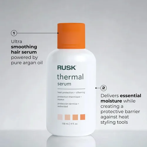 Vista 5 de RUSK Designer Collection Suero térmico con aceite de argán, 4.2 fl. oz.