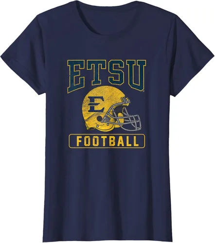 Vista 3 de East Tennessee State ETSU Buccaneers - Camiseta con casco de fútbol americano, Azul