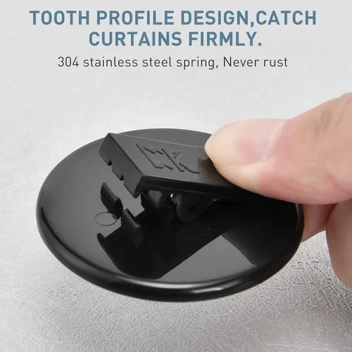 Vista 3 de Kitosun Clips adhesivos para cortina de ducha – Protectores de salpicaduras de agua para ducha de baño sujetan el forro de ducha para mantener