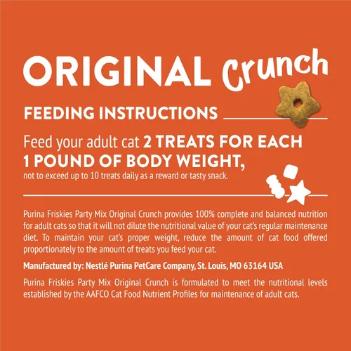 Vista 7 de Alimento para gatos Purina Friskies, Party Mix Original Crunch - Bolsa de 20 onzas