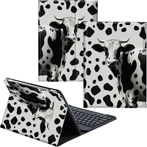 Vista 101 de Funda para Samsung Galaxy Tab S6 Lite 2022/2020 Teclado inalámbrico desmontable y cubierta de cuero PU Funda protectora para tableta para Samsung