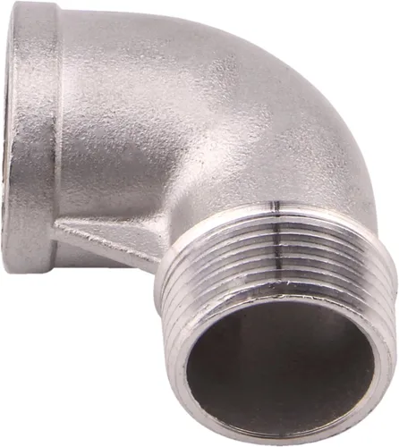 Vista 6 de Codo de calle 90 grados, rosca macho x hembra NPT de 1 pulgada SUS304