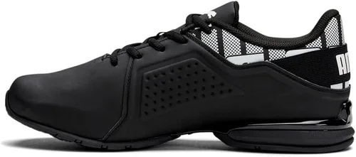Vista 3 de PUMA Viz Runner Cross-Trainer para hombre, Negro Amarillo