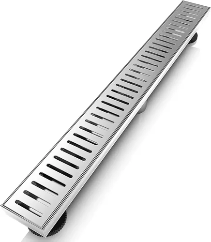 Vista 7 de WEBANG - Drenaje lineal de 12 pulgadas para ducha rectangular con accesorios, cubierta de patrón cápsula, rejilla extraíble, acero inoxidable SUS304