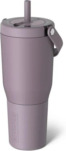 Vista 49 de BrüMate Resa - Vaso de viaje 100% a prueba de fugas de 25 onzas con asa y pajilla, popote SoftSip flexible, funda de silicona para mayor