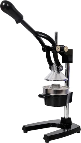 Vista 5 de Exprimidor manual de hierro fundido, exprimidor de encimera resistente para uso comercial, exprimidor de acero inoxidable para frutas frescas