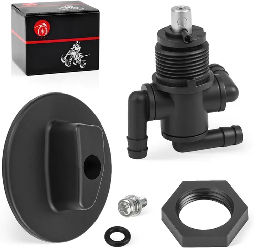 Vista 8 de Válvula de depósito de combustible Petcock 3 vías y tuerca de perilla para Polaris Sportsman 335 400 500 600 700 Twin Magnum Trail Boss 325 330 500