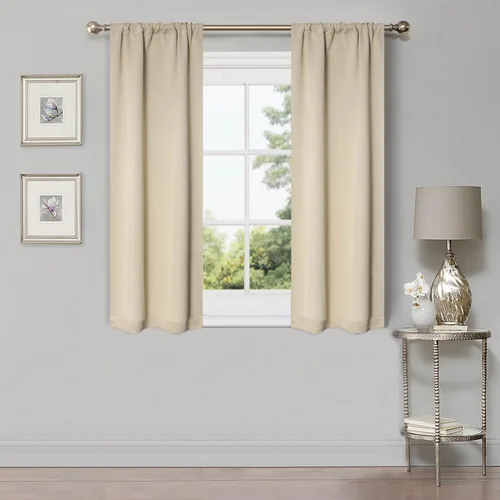 Vista 85 de Superior Cortinas Opacas, Oscurecimiento de Habitación, Dormitorio, Cortinas, Cocina, Acentos de Ventana de Sala de Estar, Bloqueo Solar, Térmico