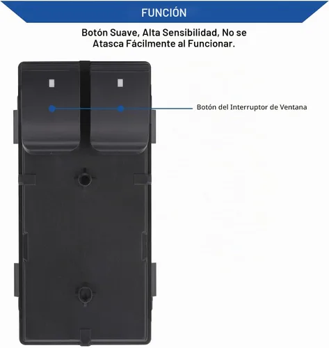 Vista 7 de Obaee Botón de interruptor de control de ventana eléctrica para puerta delantera izquierda del conductor Compatible con 2007-2019 Chevy Chevrolet