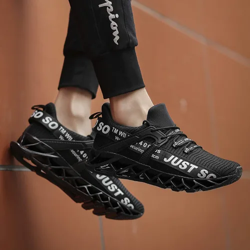 Vista 7 de Tenis de correr para hombre, antideslizantes, sin cintas