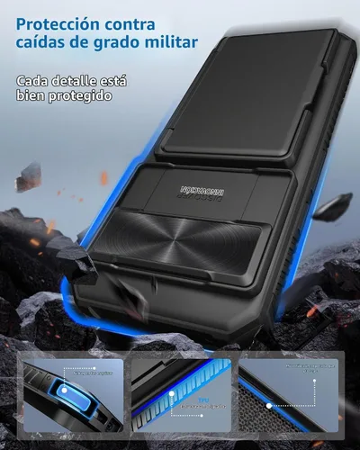 Vista 5 de ATATOO Funda tipo cartera para Google Pixel 10 Pro XL, tarjetero integrado (3-5 tarjetas) [bloqueo RFID] y cubierta de cámara deslizante, protección