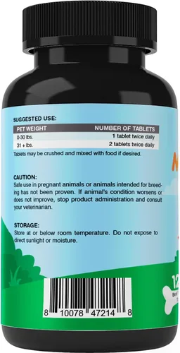 Vista 7 de Vitamatic Melatonina para perros – 6 mg – 120 comprimidos masticables con sabor a carne (paquete de 1))
