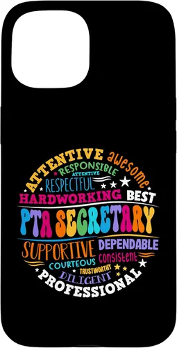 Vista 6 de iPhone 16 Parents Teacher Association Team Supporter PTA Secretary Case