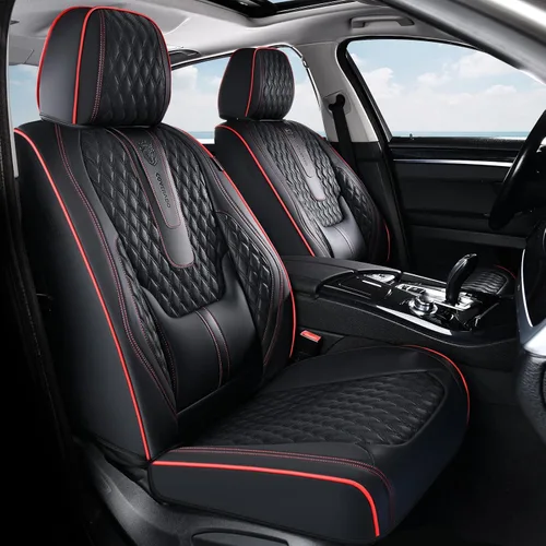 Vista 13 de Coverado Fundas de asiento delantero, fundas de asiento delantero de automóvil, fundas de asiento de piel de napa para automóviles, fundas