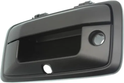 Vista 3 de Para GMC Sierra 1500 Manija de puerta trasera 2016 2017 2018 Exterior Negro imprimado con orificio para llave con orificio de leva Todos