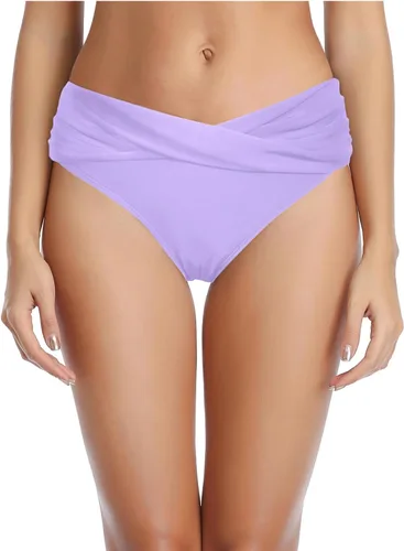 Vista 8 de Parte inferior de bikini para mujer, cobertura completa, parte inferior de Negro