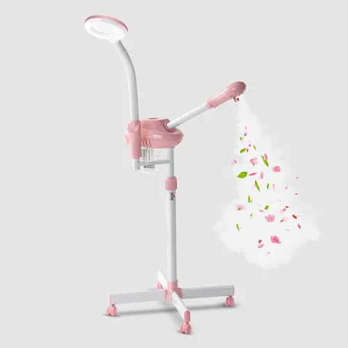 Vista 8 de Vaporizador Facial Profesional, Vaporizador Facial sobre Ruedas, Vaporizador para Esteticistas con Más Vapor para Hidratación y Humectación, Altura
