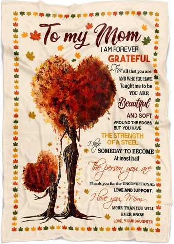 Vista 16 de Manta personalizada para mamá de hija e hijo, manta personalizada para el día de la madre con nombres de los niños, manta con texto en inglés «To My