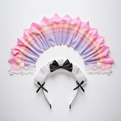 Vista 2 de Diadema negra de Lolita para mujeres y niñas, con lazo de encaje, banda para el cabello, anime, cosplay, cinta con lazo, linda banda
