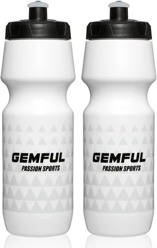 Vista 8 de GEMFUL Botella de agua para bicicleta sin BPA, 25.4 fl oz, paquete de 2